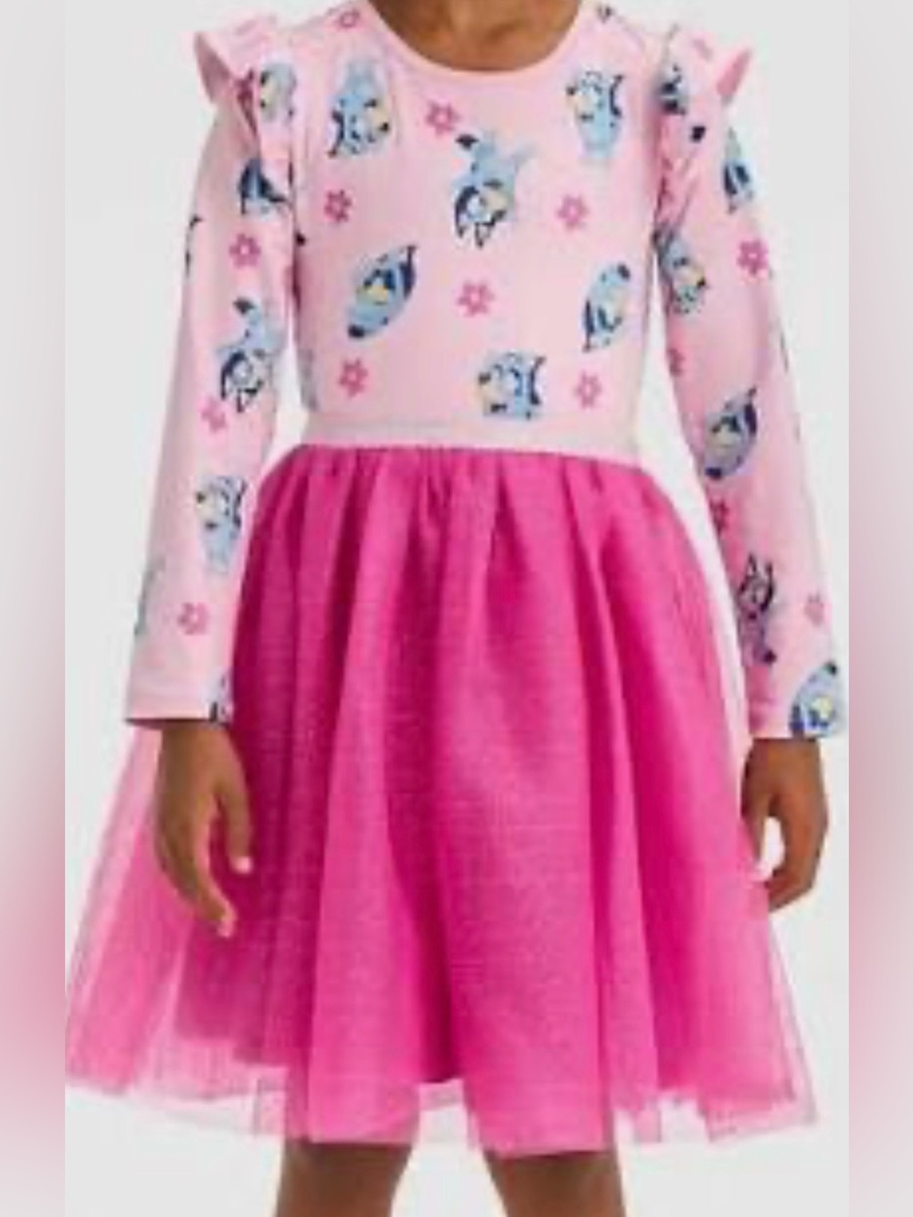 BLUEY ballerina tutu dress TARGET sz 5T Long-Sleeve Tulle twirl Dress EUC girls